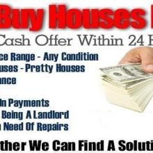 We buy houses cash
